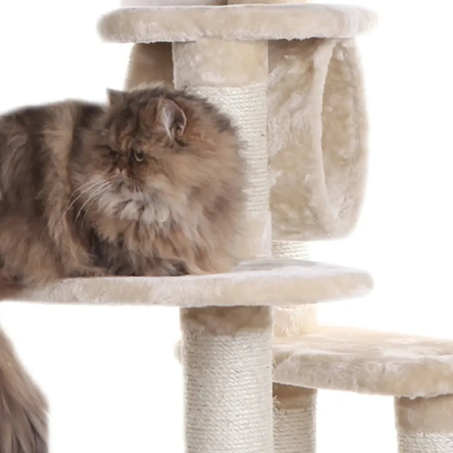 74 " H Real Wood Cat Tree With Cured Sisal Posts A7463 - Your Pet Connection
