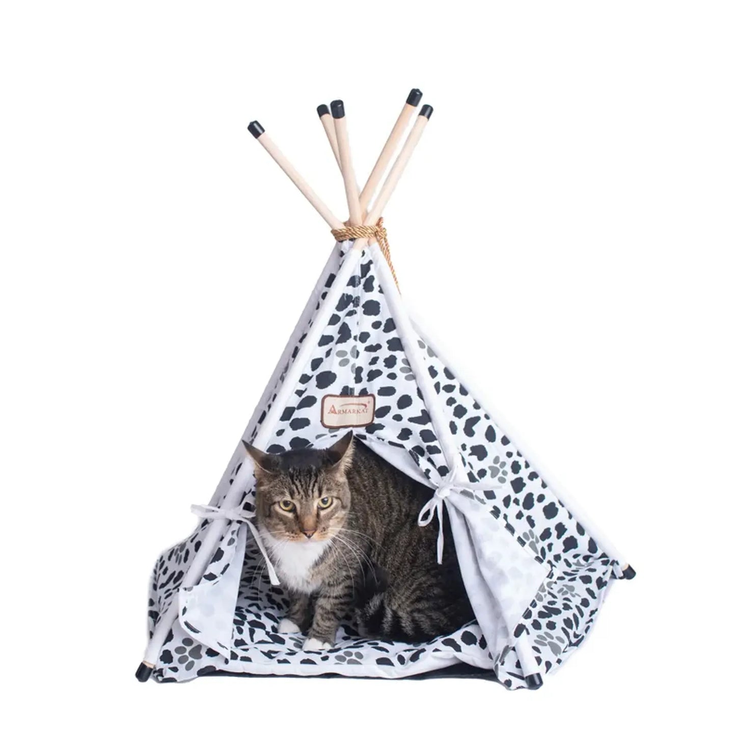 Armarkat Pet Tent/Teepee Style Cat Bed C46, w/Durable Fabric - Your Pet Connection