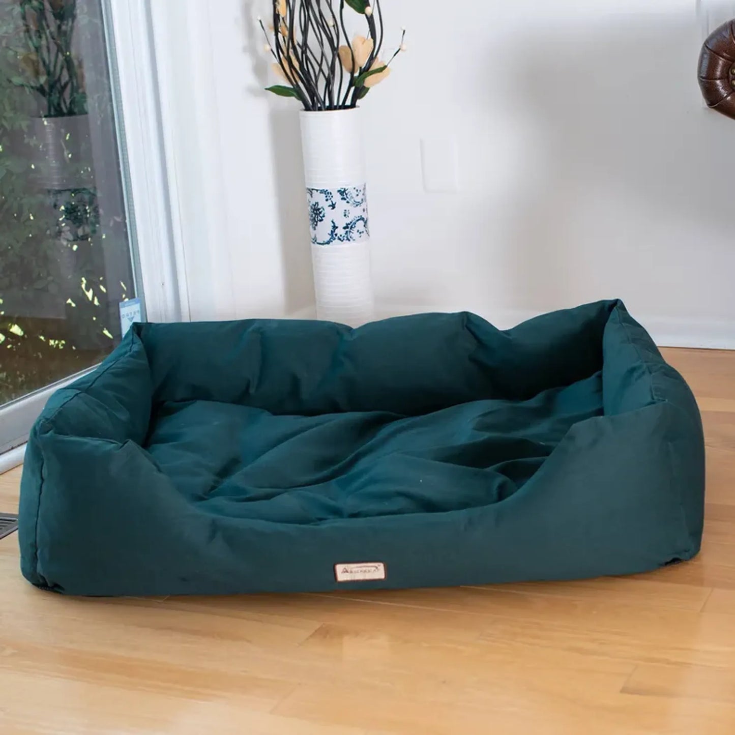 Armarkat Bolstered Dog Bed, Anti-Slip Pet Bed, Laurel Green - Your Pet Connection
