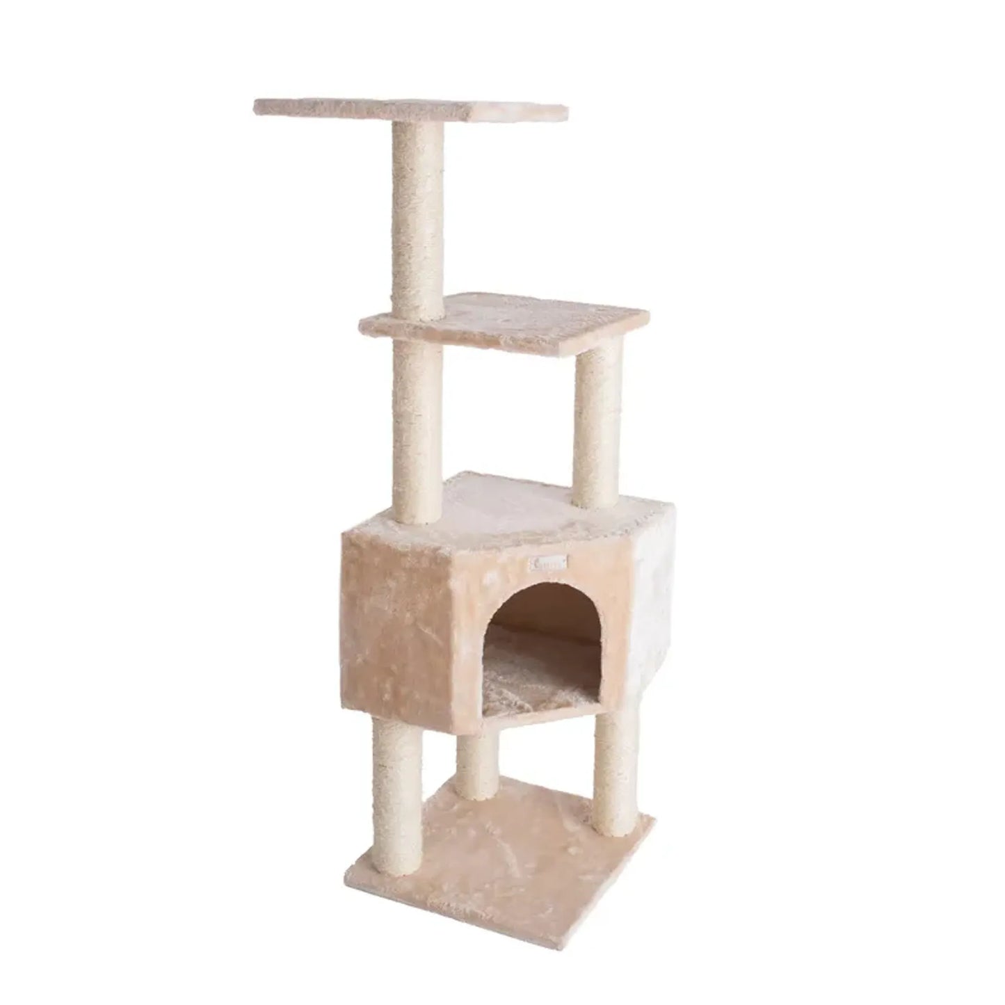 GleePet 48-Inch Cat Tree Real Wood Cat Perches Bge - Your Pet Connection
