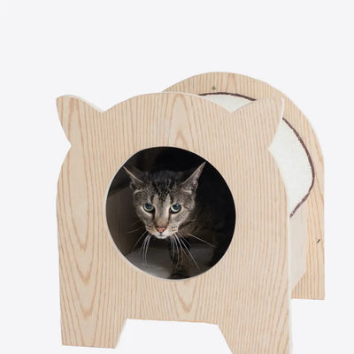 AeroMark Cozy Cat Hideaway with Scratchers
