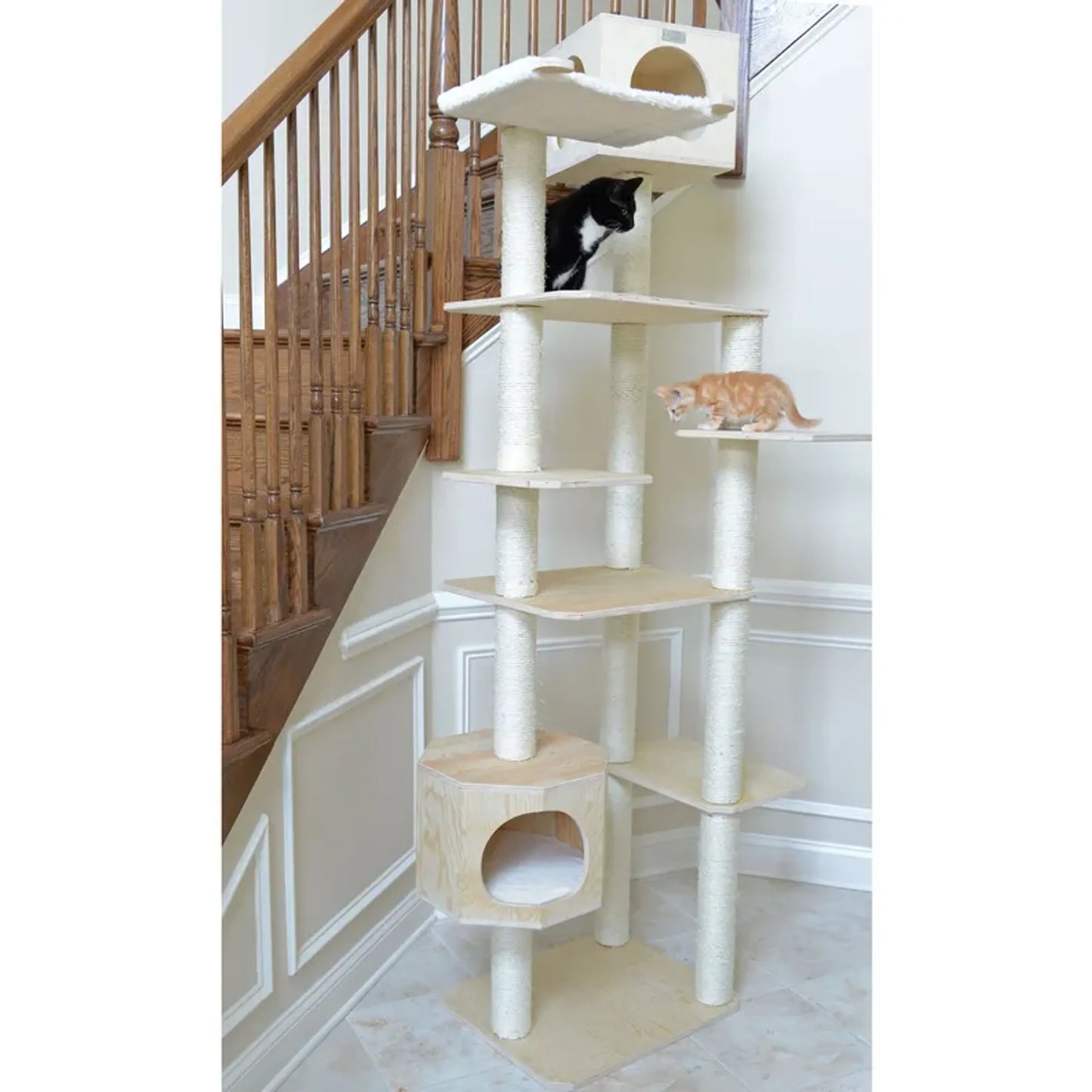 Armarkat Premium Scots Pine 89" Cat Tree Tower W 7 Levels - Your Pet Connection