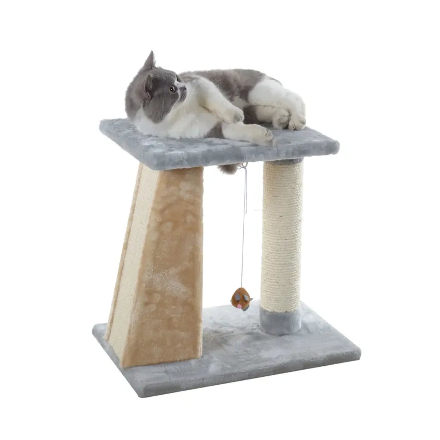 Armarkat 2 Level Platform Scratcher Real Wood Cat Post - Your Pet Connection
