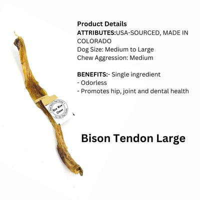Colorado Bison Tendon Large - Your Pet Connection