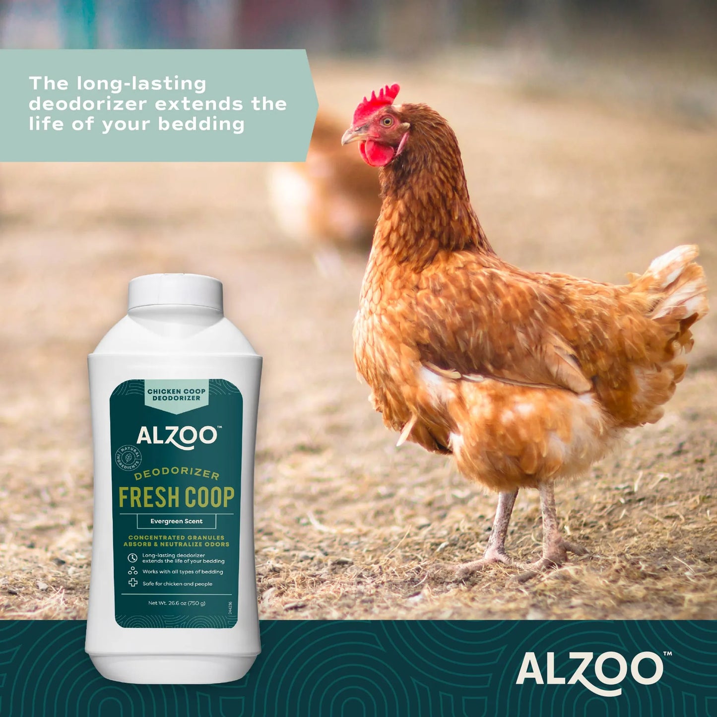 ALZOO Evergreen Coop Deodorizer 26 oz