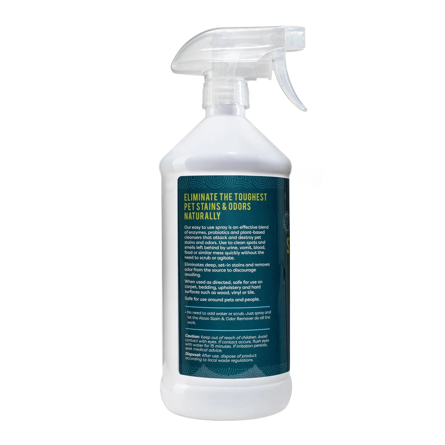ALZOO Enzymatic Stain & Odor Remover Apple Blossom, 32oz - Your Pet Connection