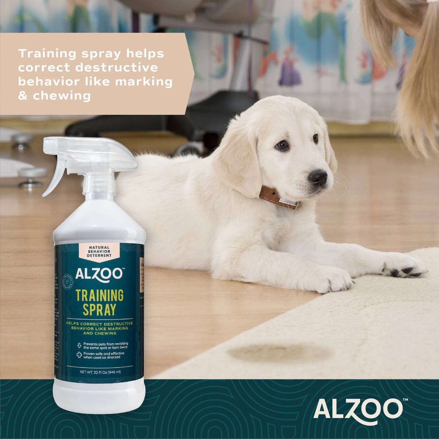 ALZOO Plant-Based Dog/Cat Indoor Training Spray, 32oz - Your Pet Connection