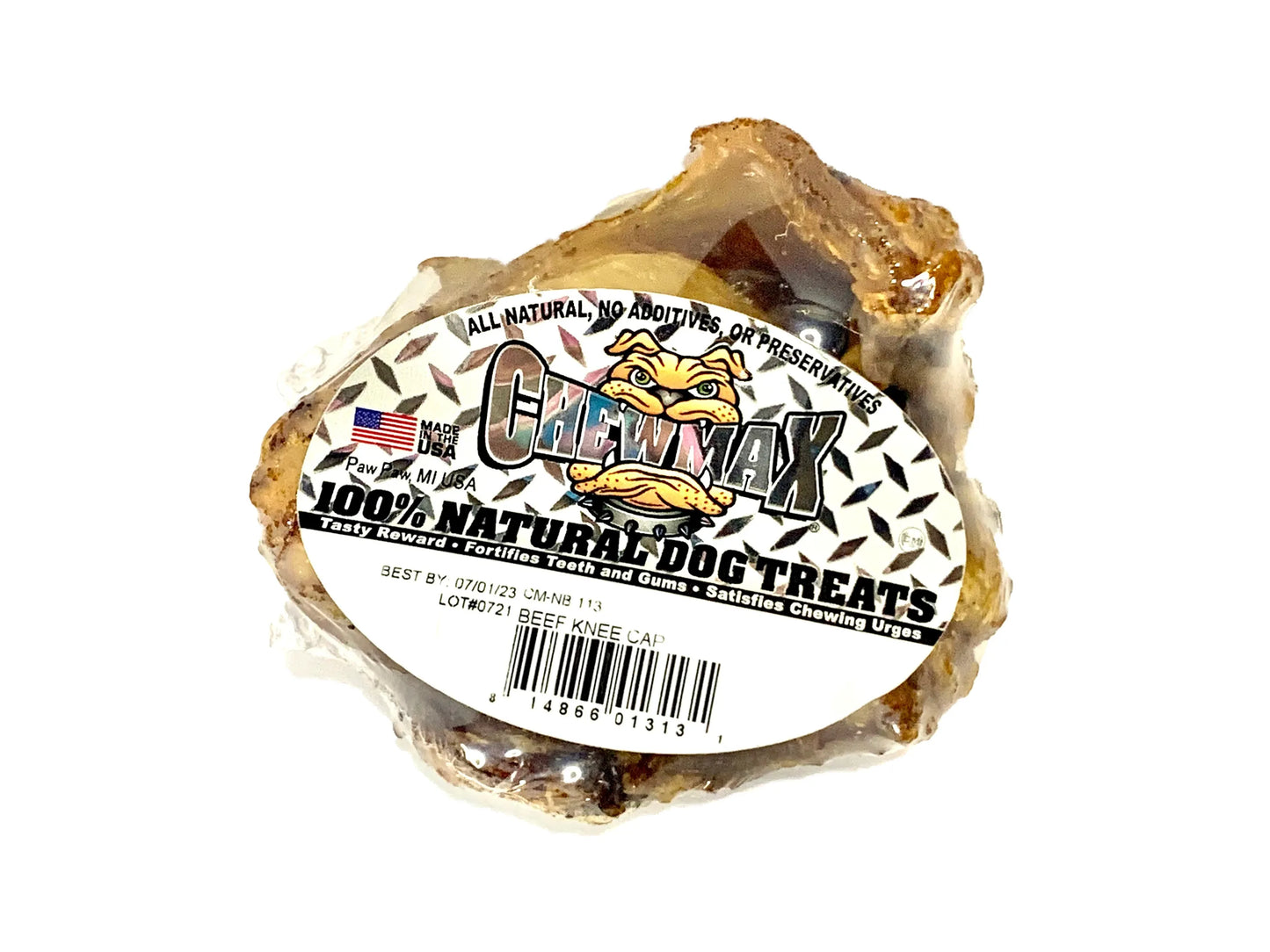 ChewMax Pet Products Knee Cap Beef Bone Treat