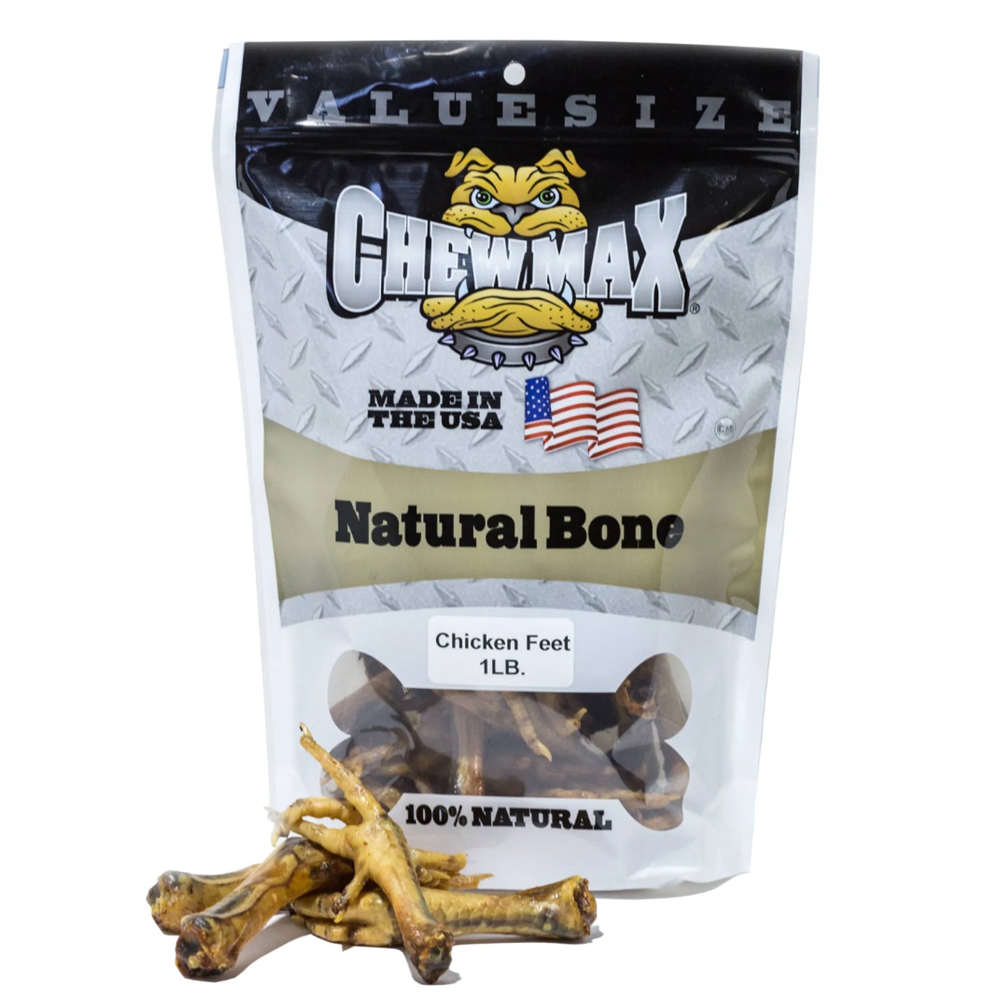 ChewMax Pet Products Irresistible Chicken Feet Treats 1 lb