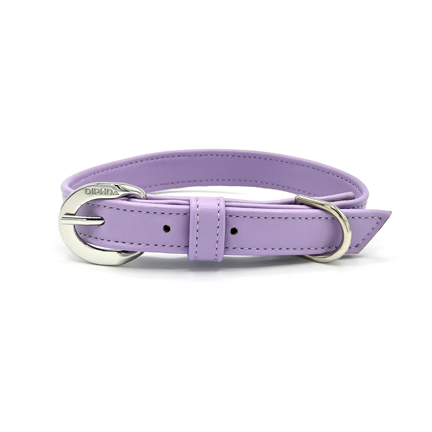 DIPHDA Lavender Cactus Leather Eco-Friendly Dog Collar