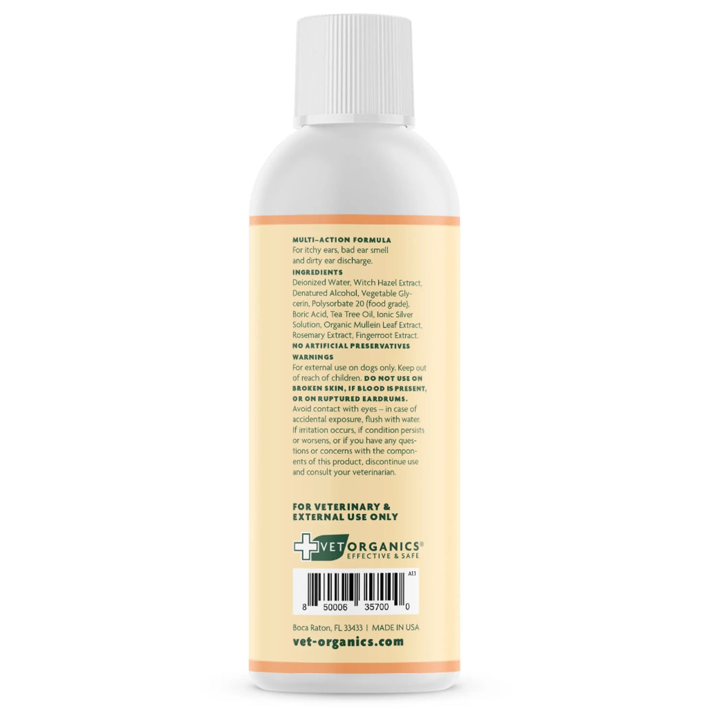 Vet Organics EcoEars Dog Ear Cleaner 4 oz