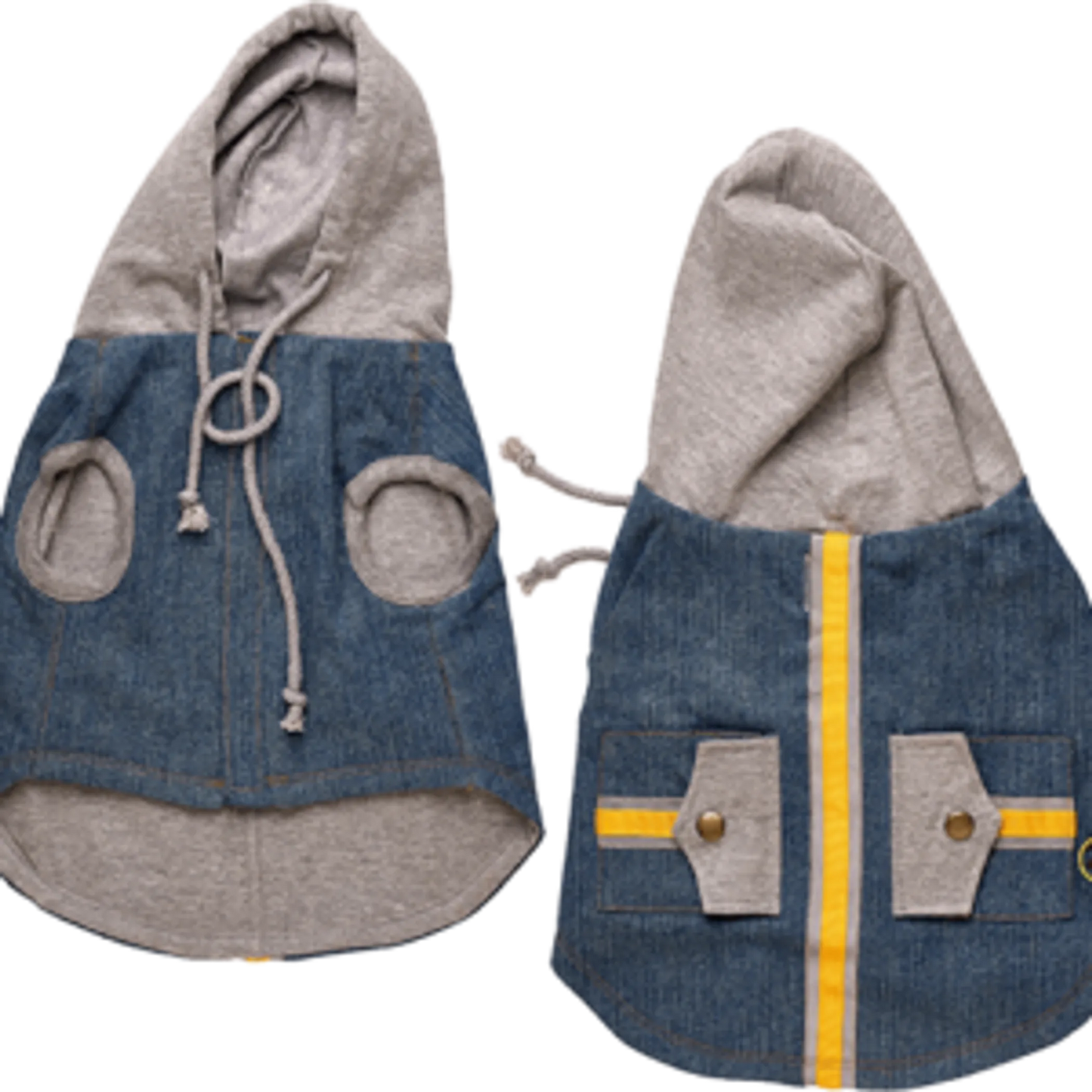 Denim Hoodie Vest - Your Pet Connection