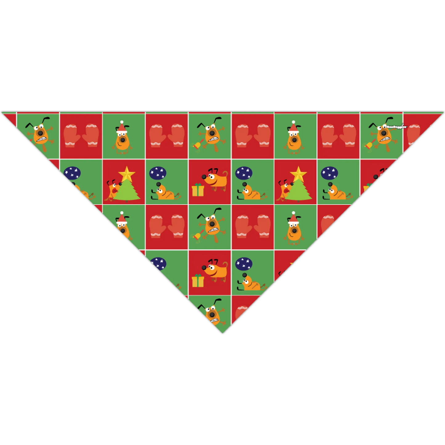 Bandoggies Festive Holiday Dog Bandanas 25" x 18"