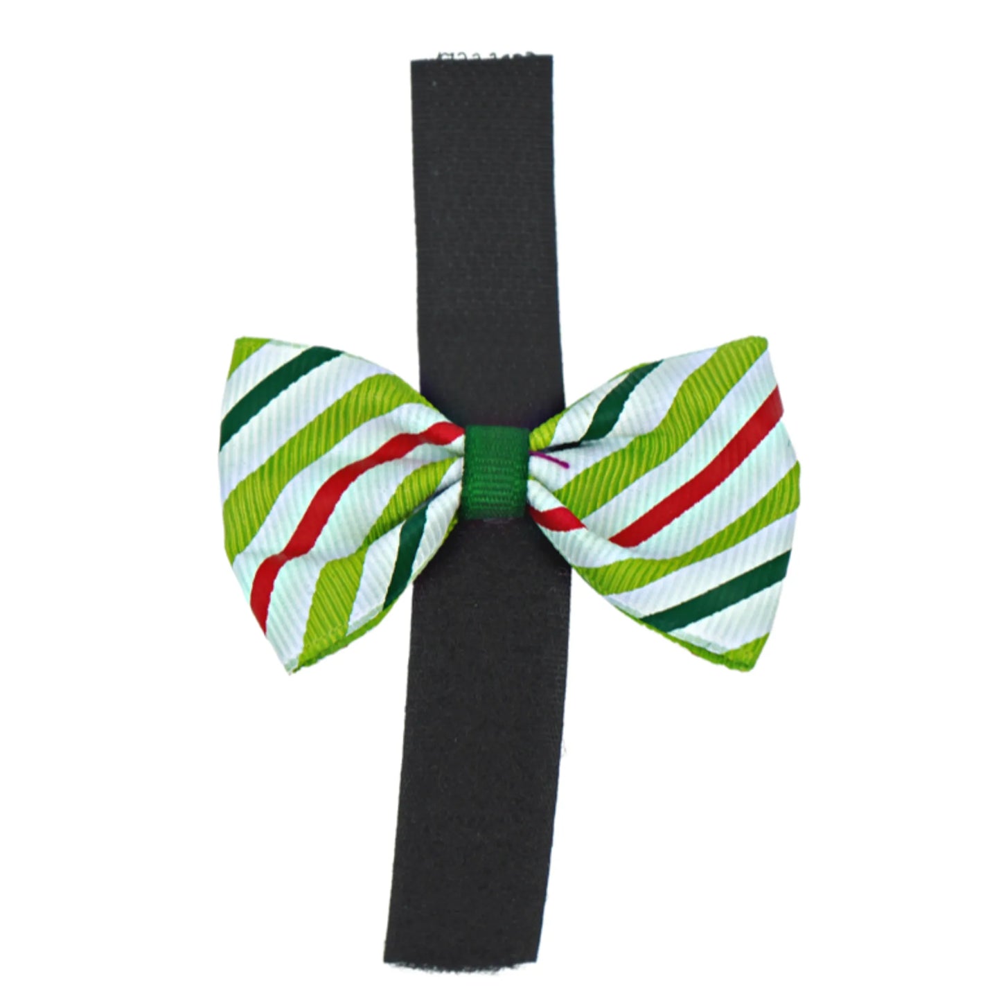 Pets Ribbons Festive Pet Bows Candy Stripes 2 Inch