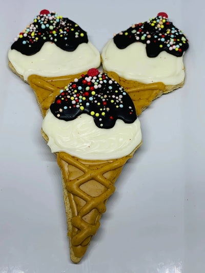 The Blue Cerebus Dog Bakery Ice Cream Cone Cookies
