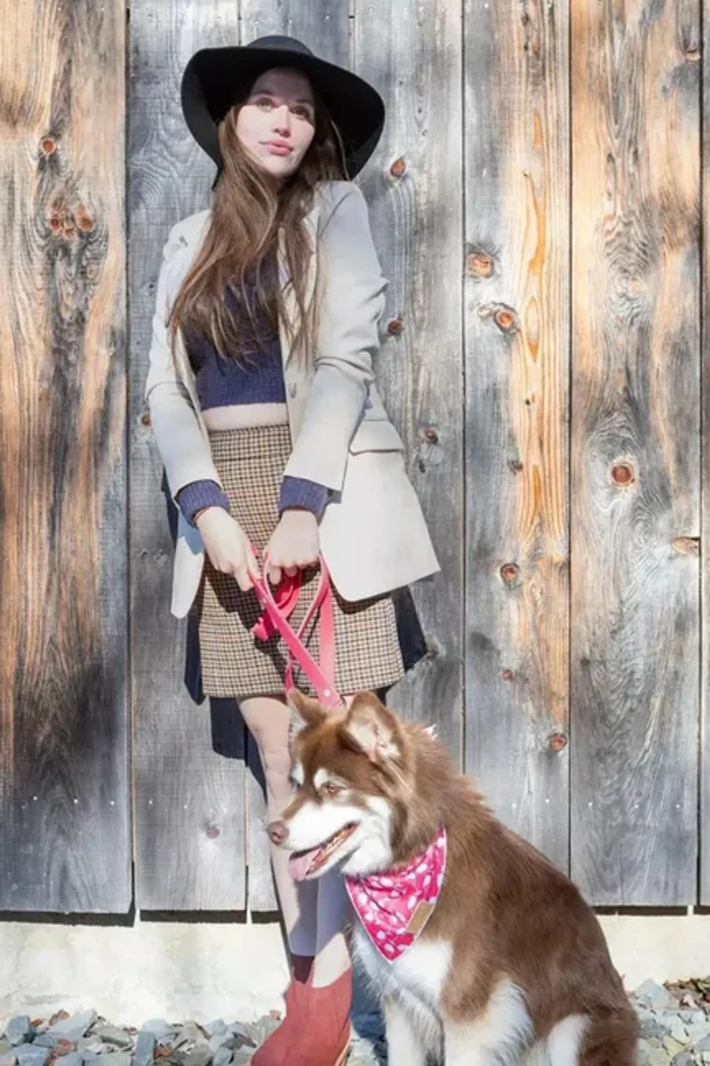 Wine Plaid Dog Bandana - Your Pet Connection