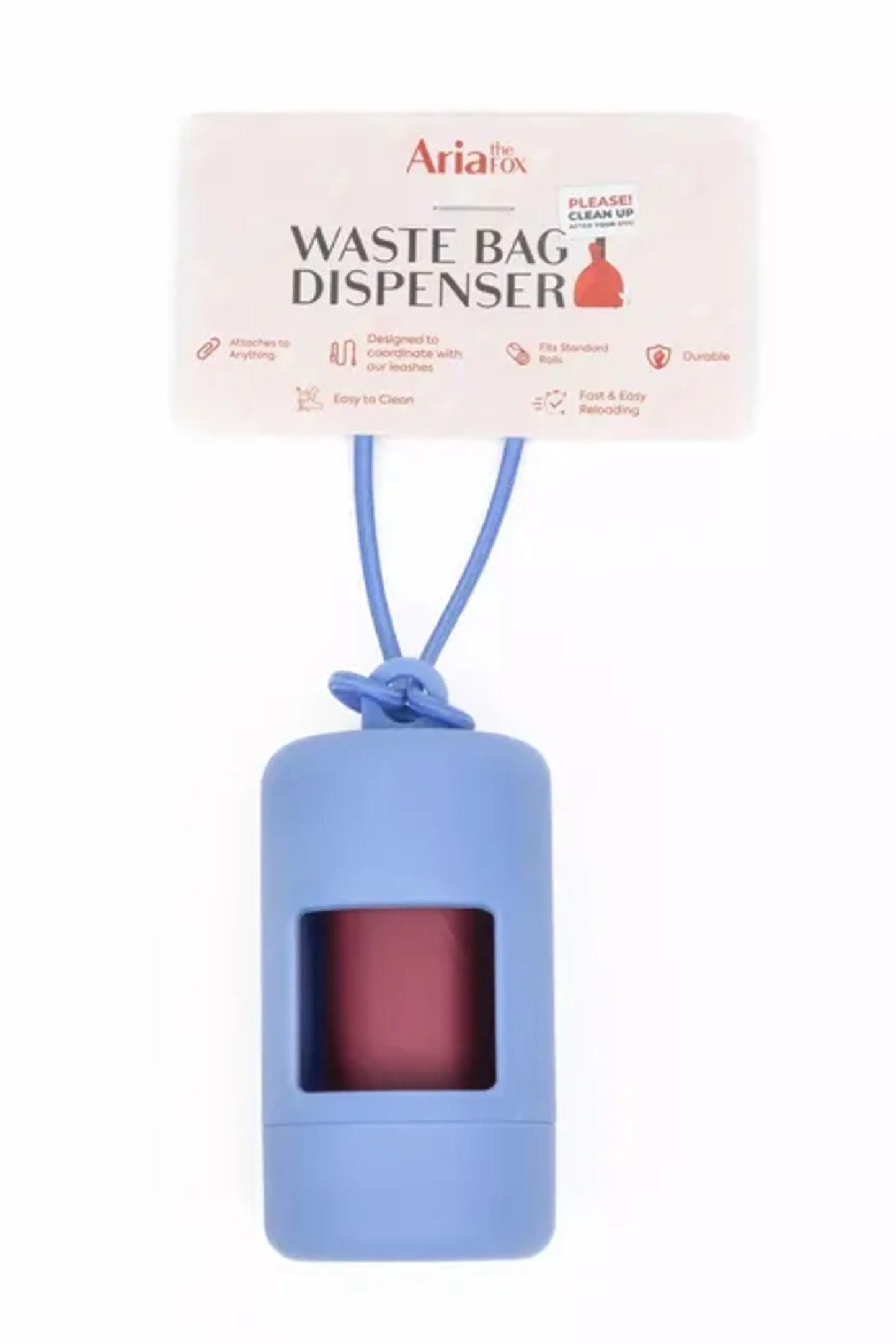 Cornflower Blue Waste Bag Dispenser - Your Pet Connection