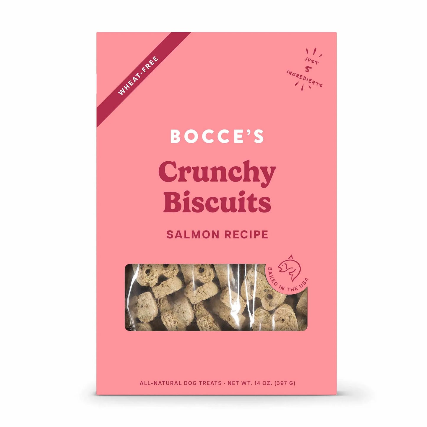 Bocce's Bakery Crunchy Salmon Biscuits 14 oz