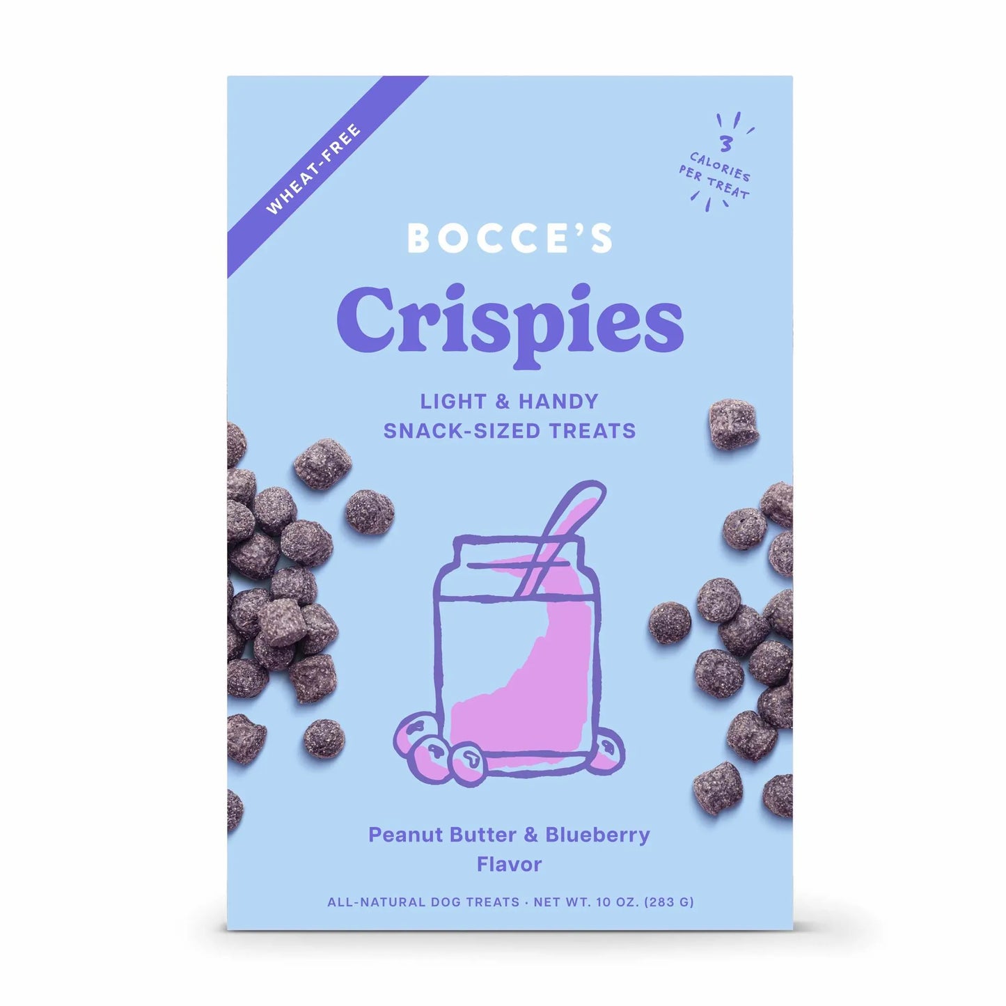 Bocce's Bakery PB + Blueberry Crispies Dog Treats 10oz - Your Pet Connection