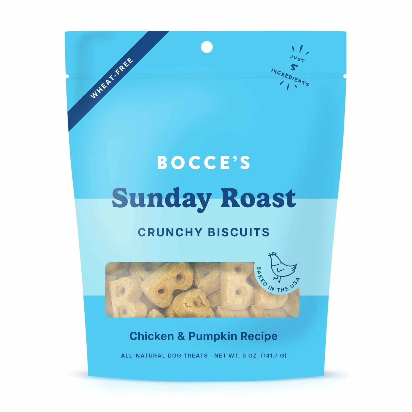 Bocce's Bakery Sunday Roast Biscuit Bags Dog Treats 5oz - Your Pet Connection