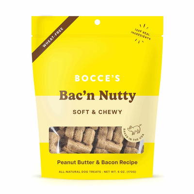 Bocce's Bakery Bac'N Nutty Soft & Chewy Dog Treats 6oz - Your Pet Connection