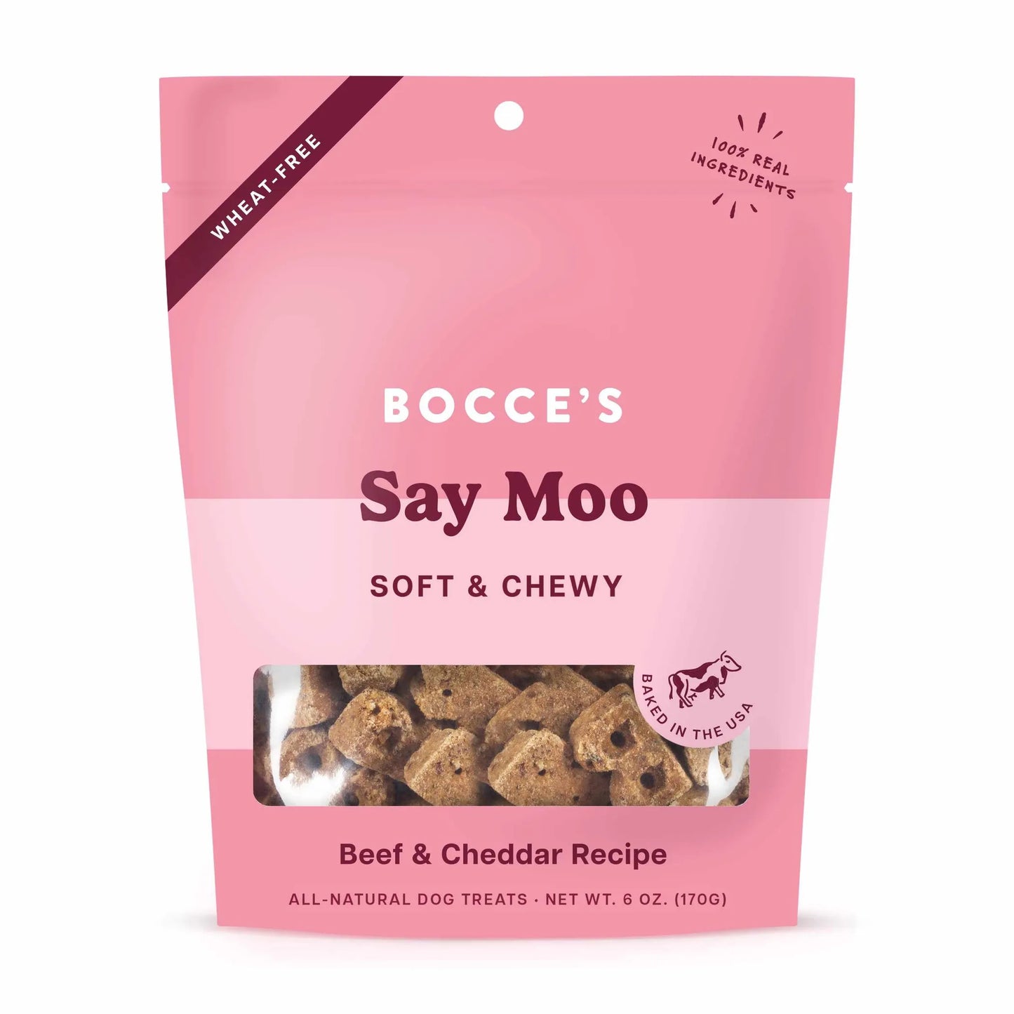 Bocce's Bakery Say MOOOO Soft & Chewy Dog Treats 6oz - Your Pet Connection