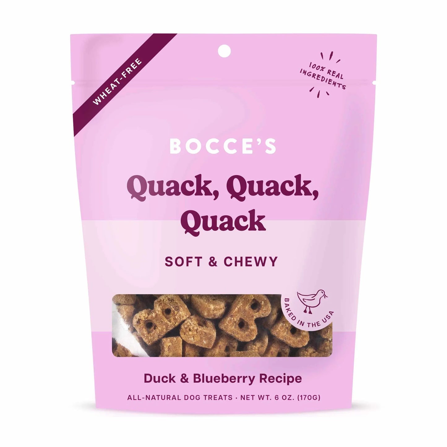 Bocce's Bakery Quack Quack Quack Soft & Chewy Dog Treats 6oz - Your Pet Connection