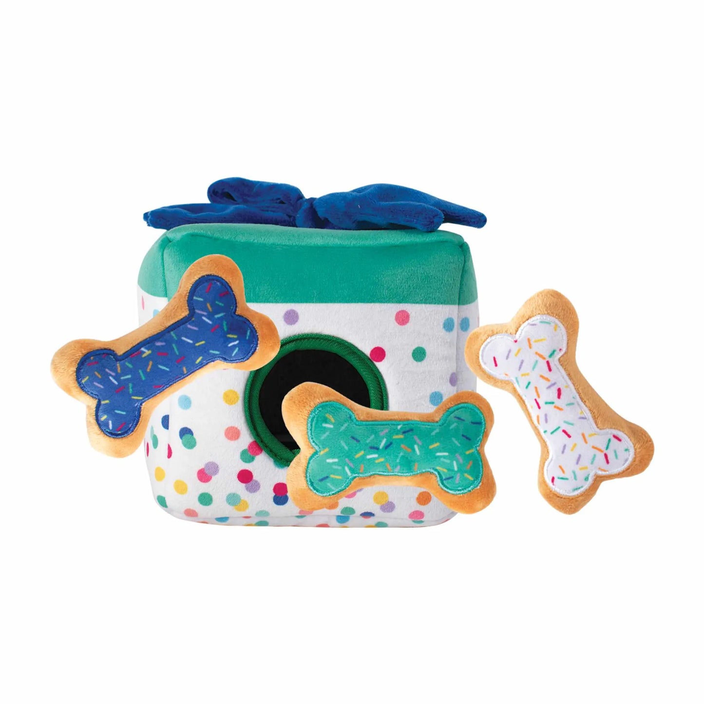 PetShop by Fringe Studio Dog Toy All About the Gifts Squeaky Burrow