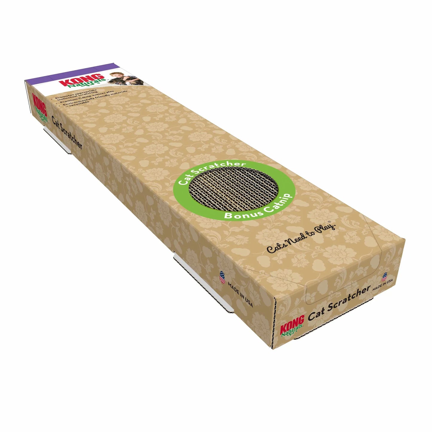 KONG(R) Naturals(R) Scratcher Single Cat Toy - Your Pet Connection