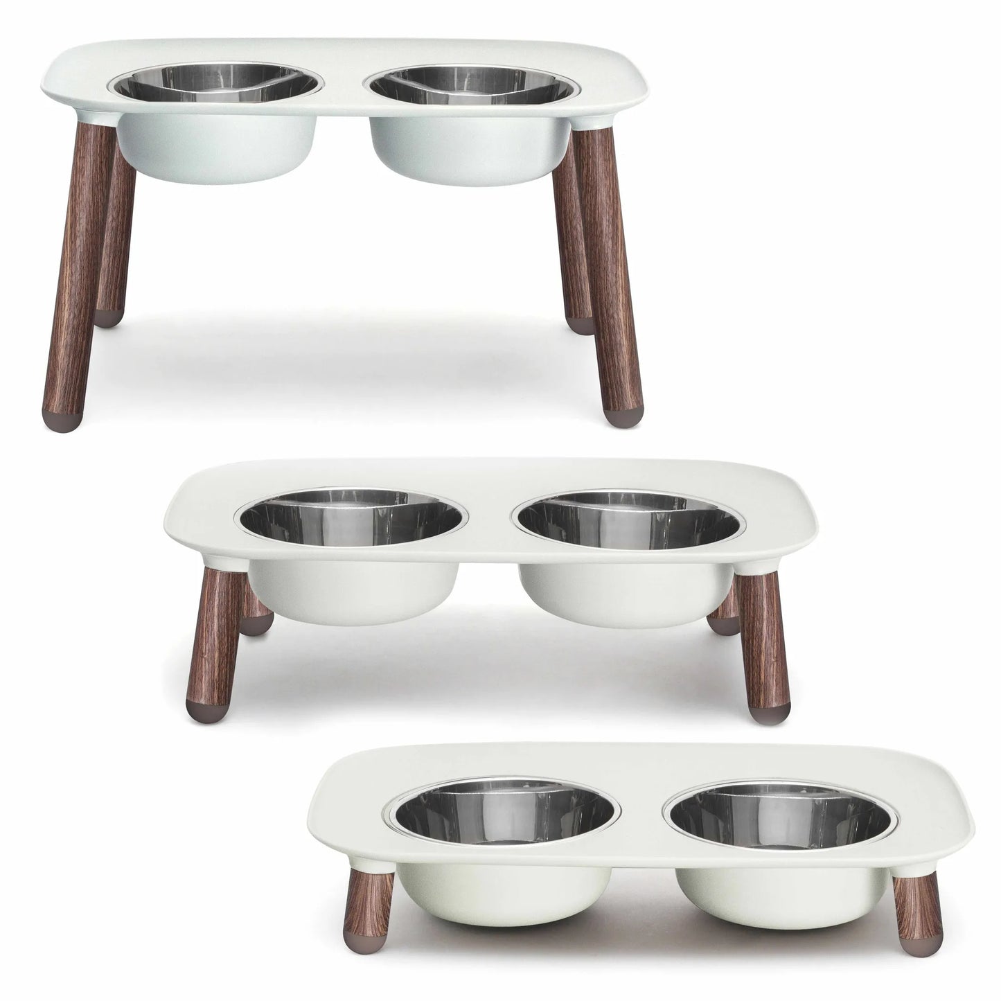 Messy Mutts Adjustable Pet Feeder with Double Bowls
