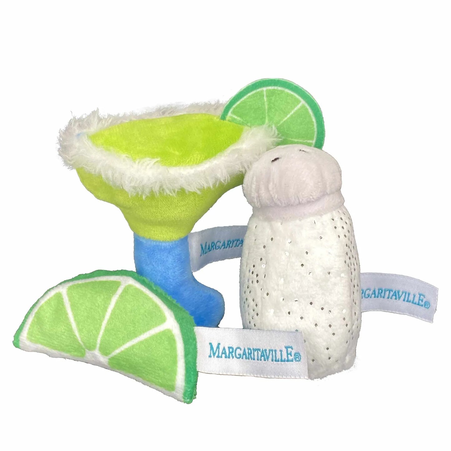 Multipet Margaritaville(R) Margarita/Salt/Lime Cat Toy Assorted 5.75" 3pk - Your Pet Connection