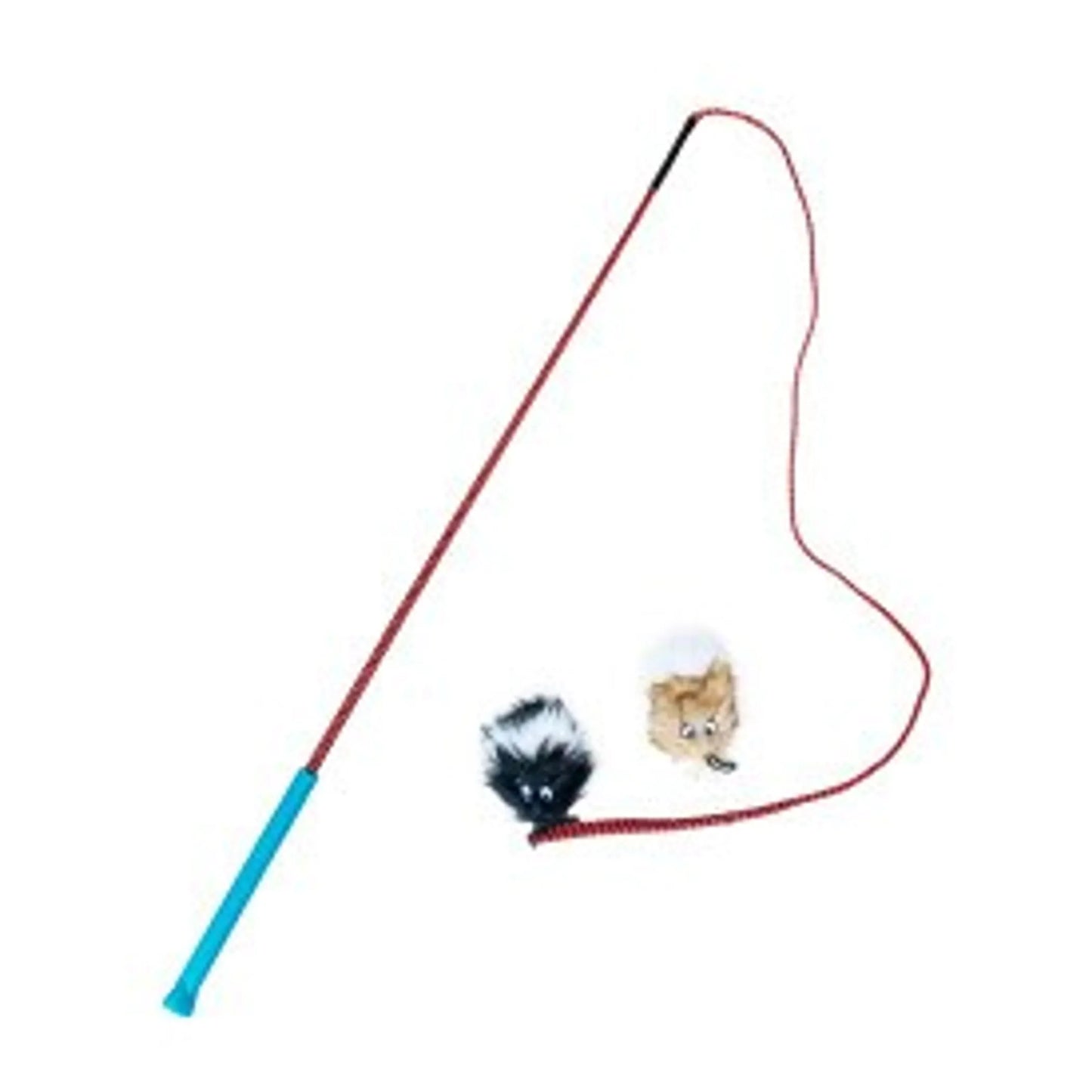 Outward Hound Tail Teaser Dog Wand Lure Toy w/ Refill Black - Your Pet Connection