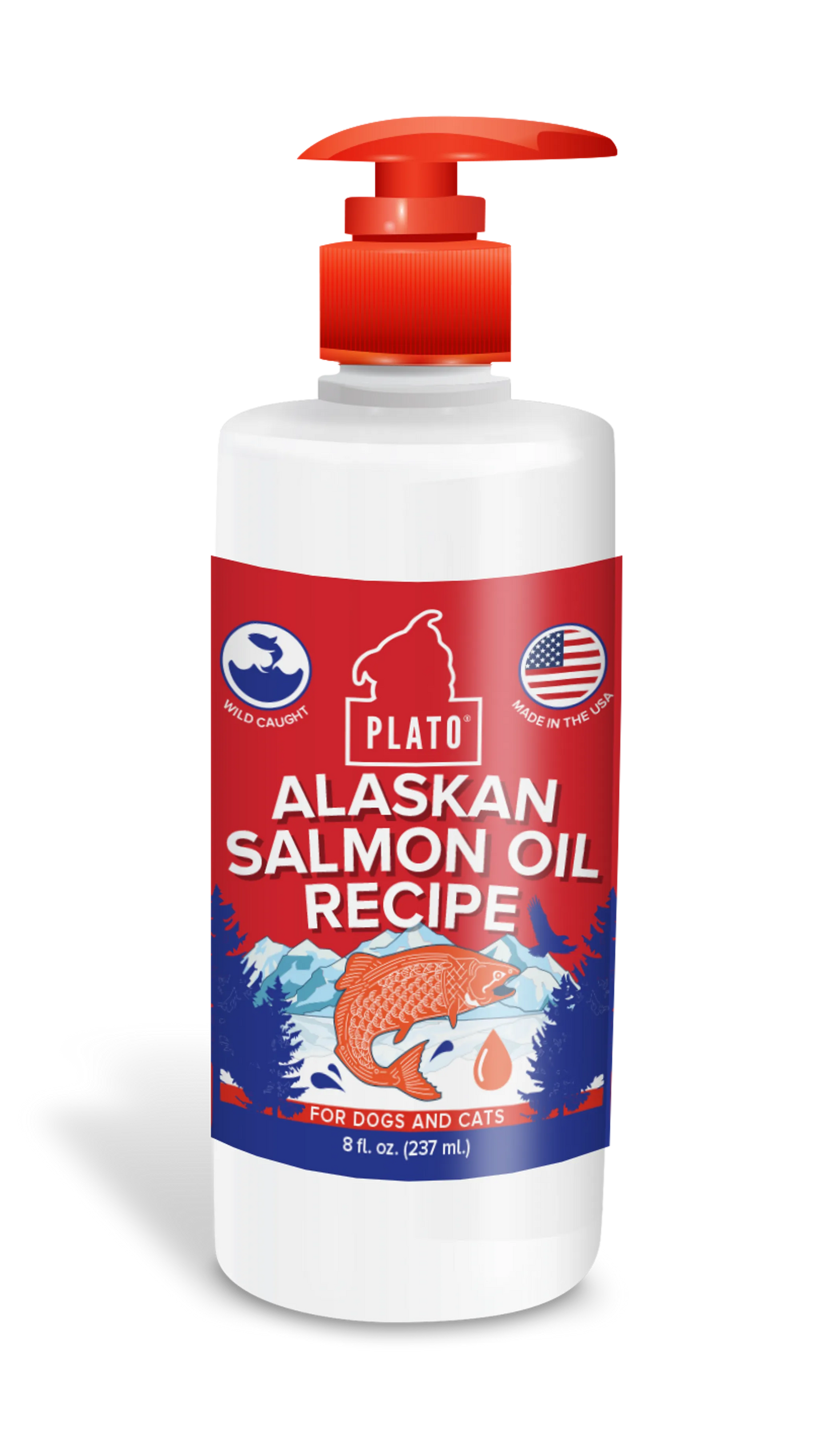 Plato Pet Treats Fish Oil Topper for Skin & Coat Support