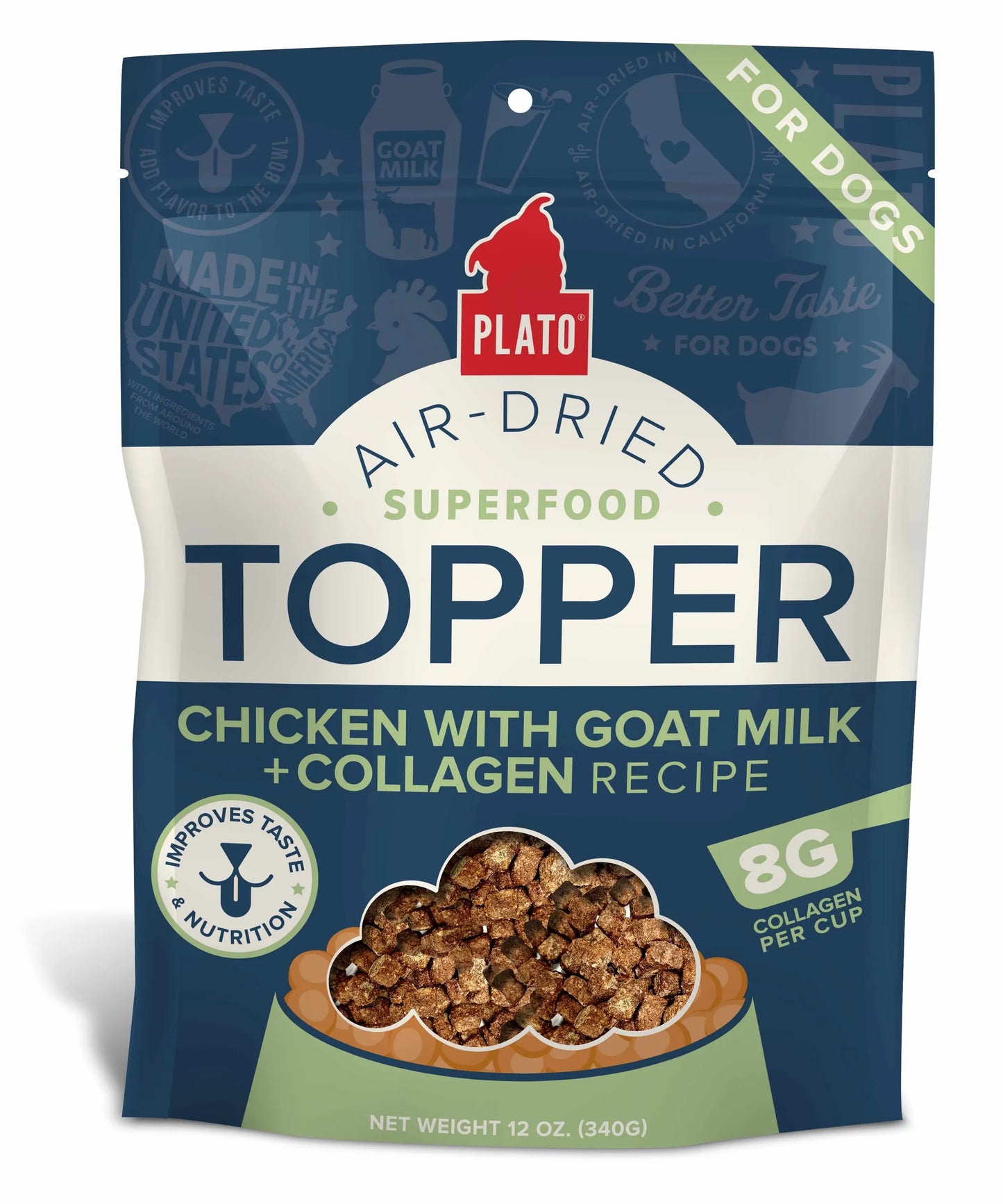 Plato Food Topper Chicken with Goat Milk & Collagen Recipe - Your Pet Connection