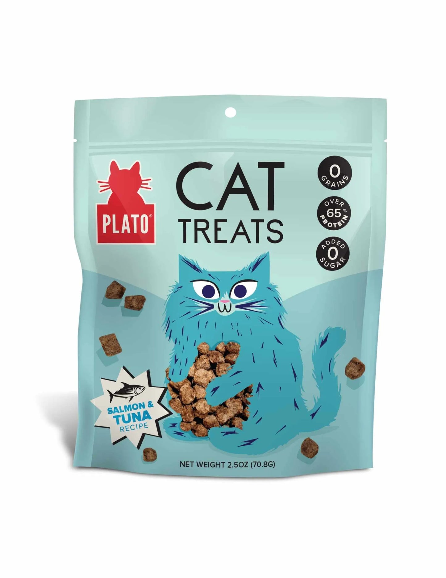 Plato Air-Dried Cat Treats Tuna & Salmon Recipe 2.5oz - Your Pet Connection