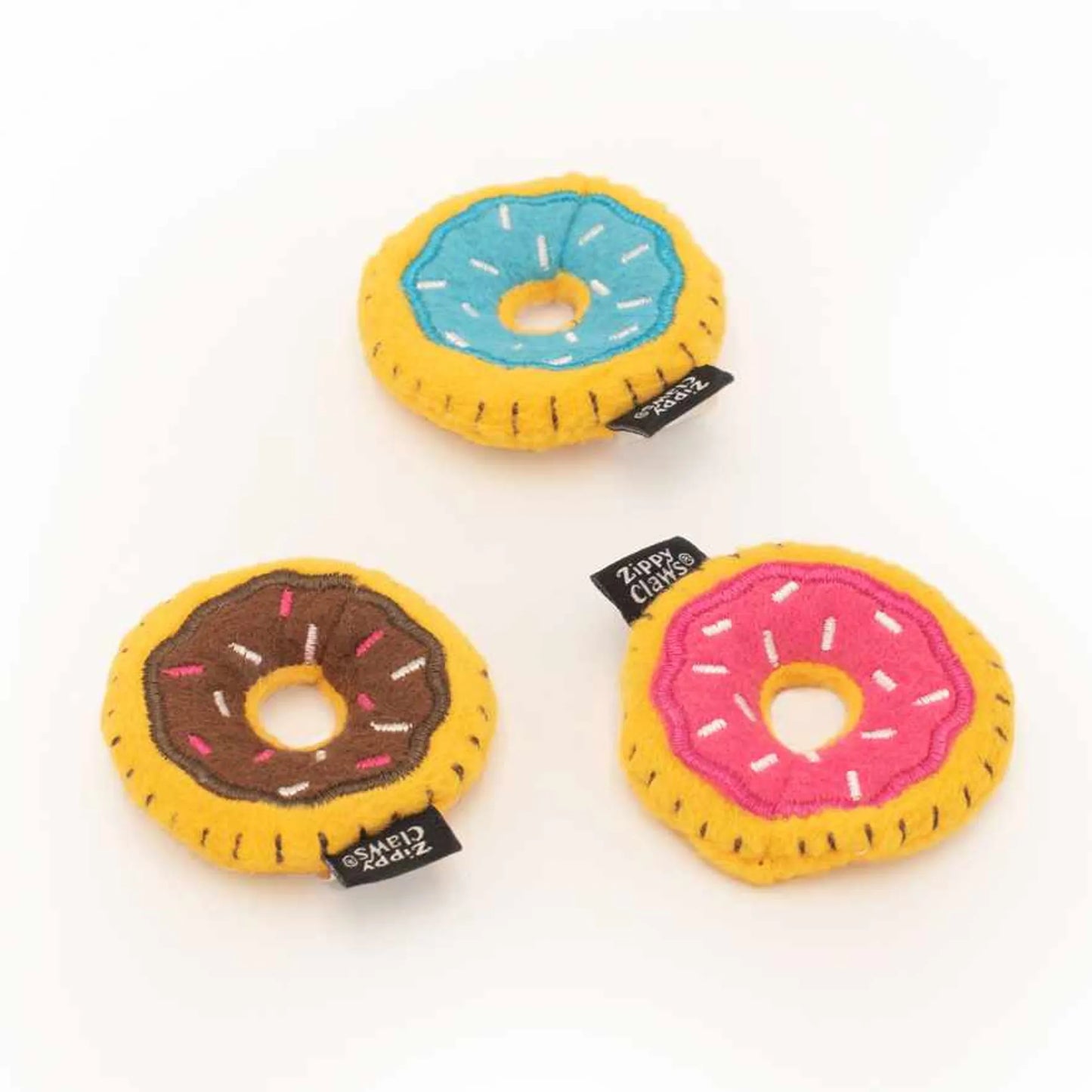 ZippyClaws Cat Toy Donut Catnip Sprinkled Mini Donutz