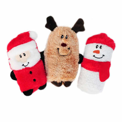 ZippyPaws Holiday Plush Toys Set