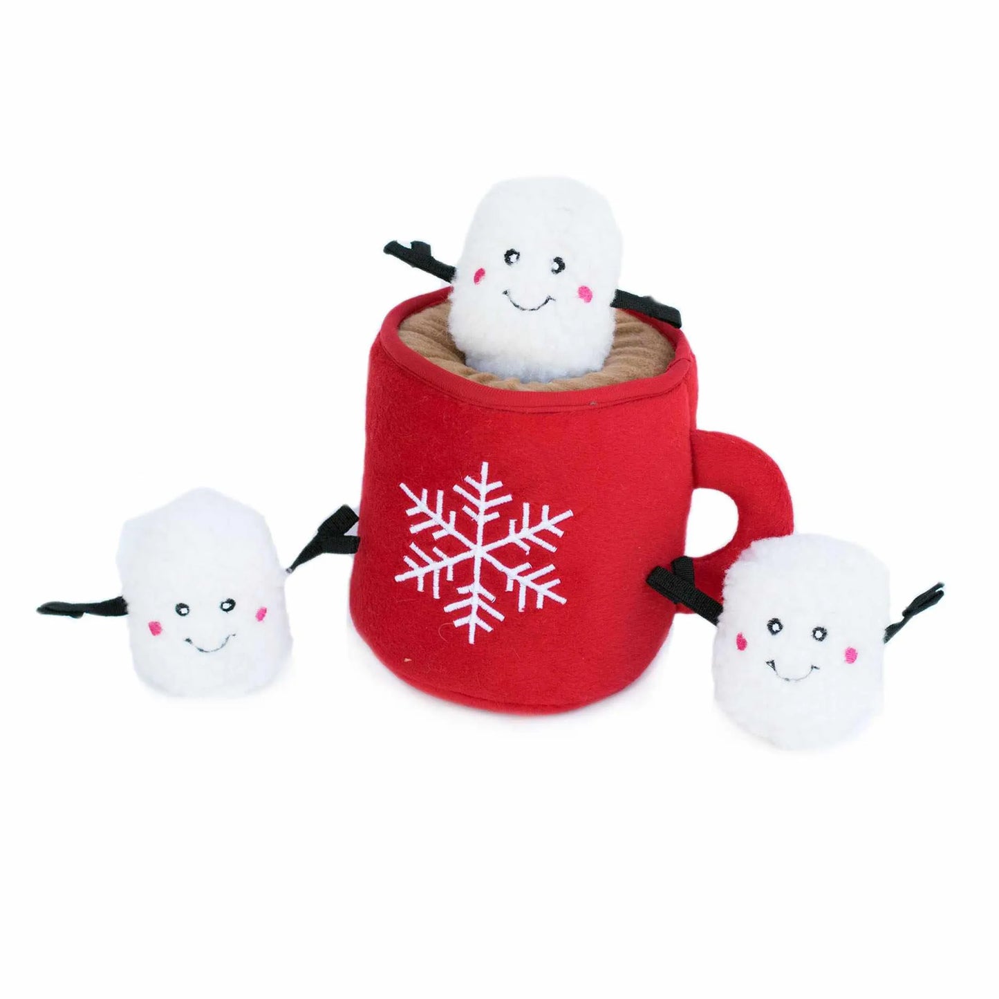 ZippyPaws Holiday Zippy Burrow Hot Cocoa Plush Dog Toy - Your Pet Connection