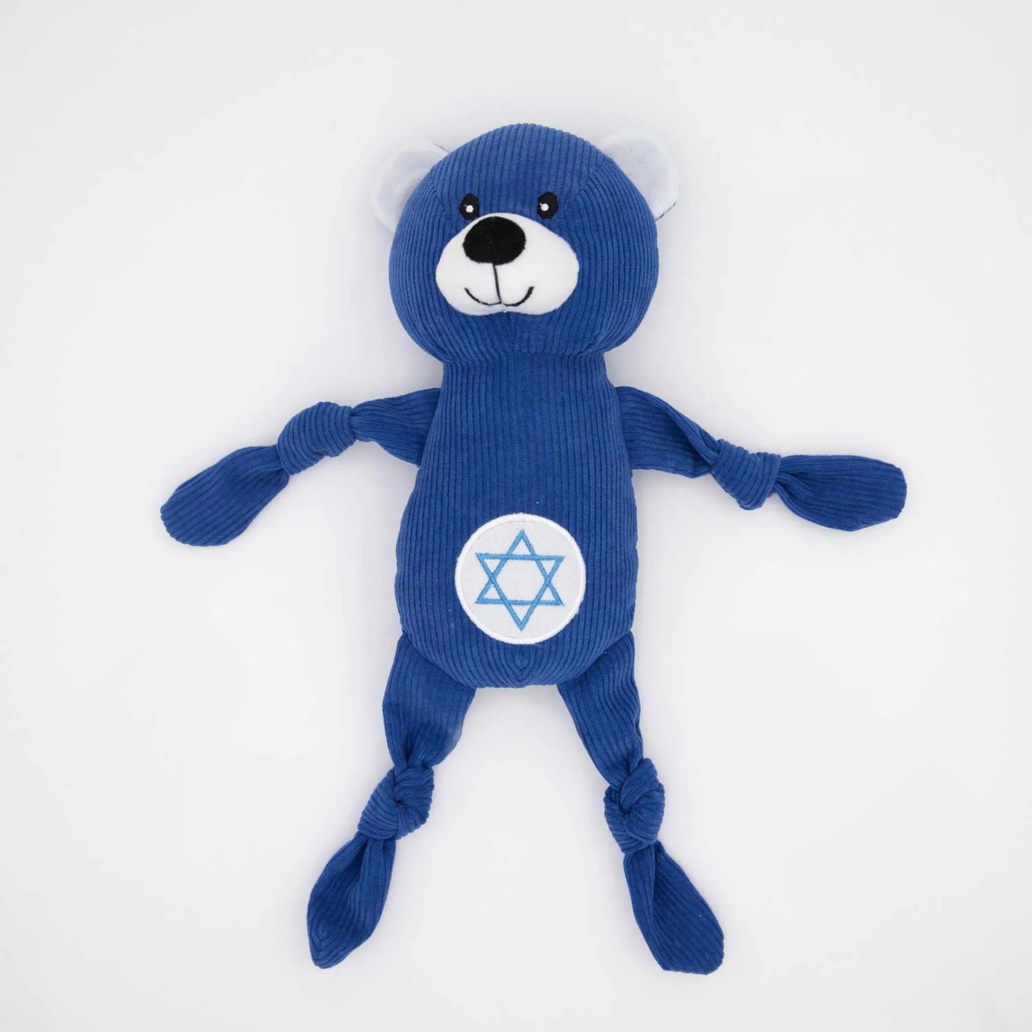 ZippyPaws Hanukkah Corduroy Cuddlerz Bear Plush Dog Toy - Your Pet Connection