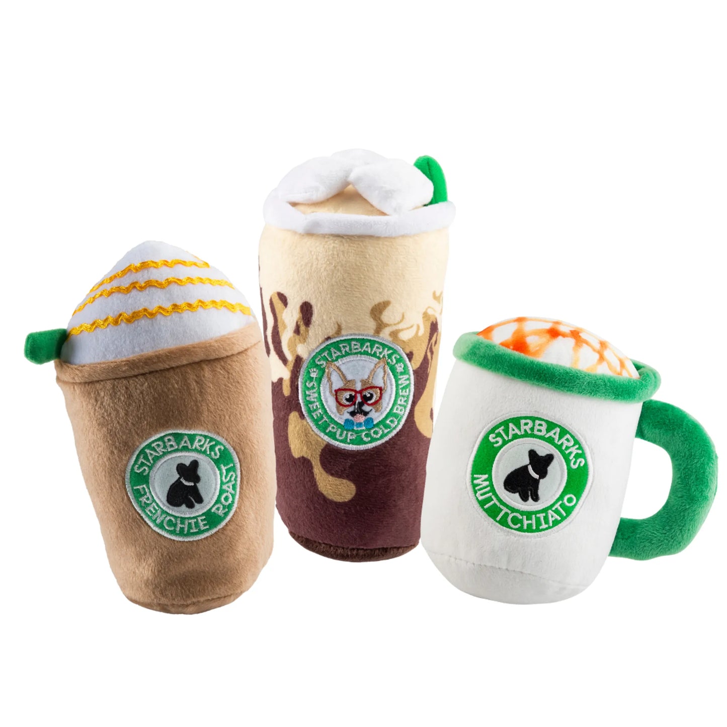 Haute Diggity Dog Chic Coffee-Themed Toy Set