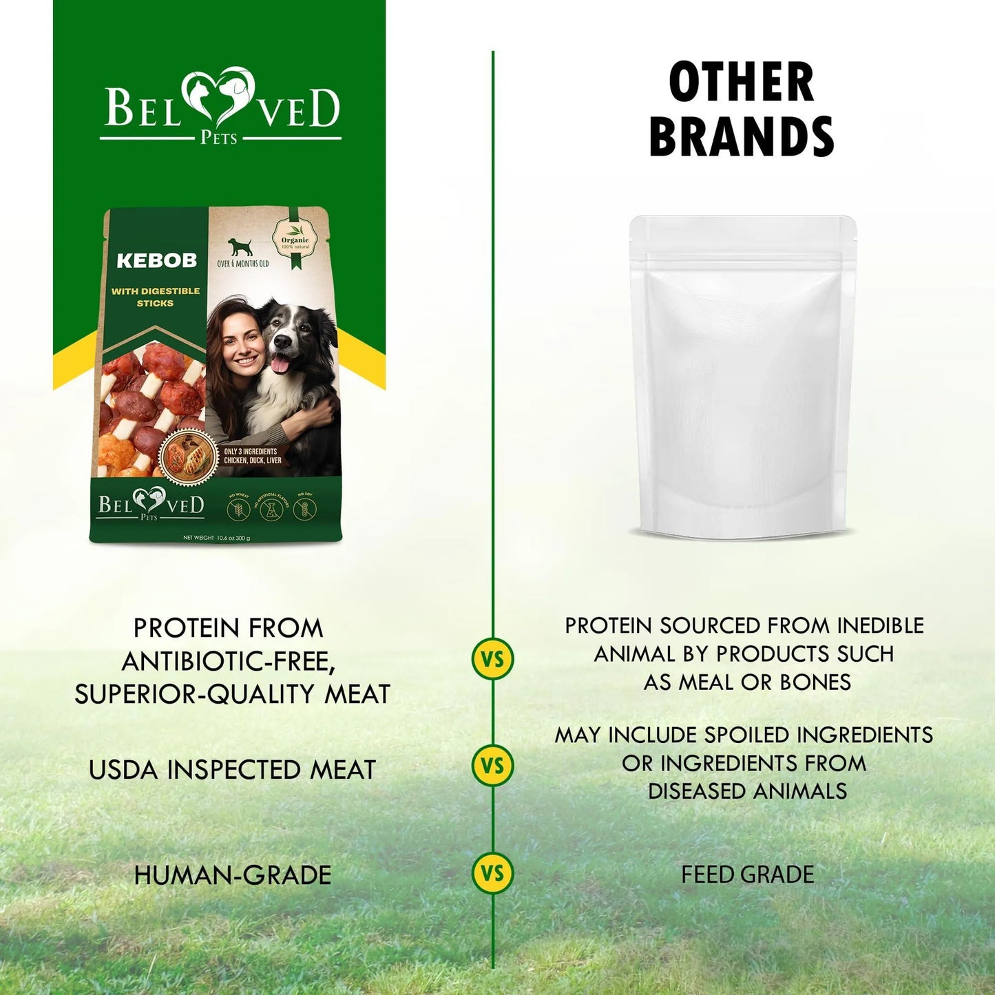 Beloved Pets Gourmet Kabob Dog Treats 100g