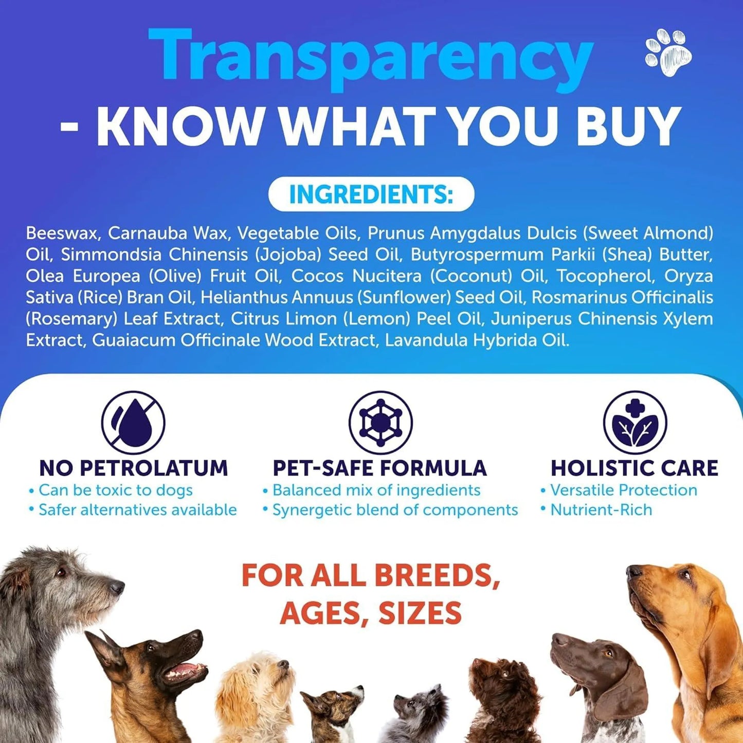 Dog Paw Balm Lick Safe Snout Soother Moisturizies Soothes & Nourishes Irritated Paw Pads and Dry Nose Protects from Cracks & Wounds Dog Feet Balm - Your Pet Connection