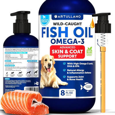 Artullano Omega 3 Fish Oil for Dogs 8 fl oz