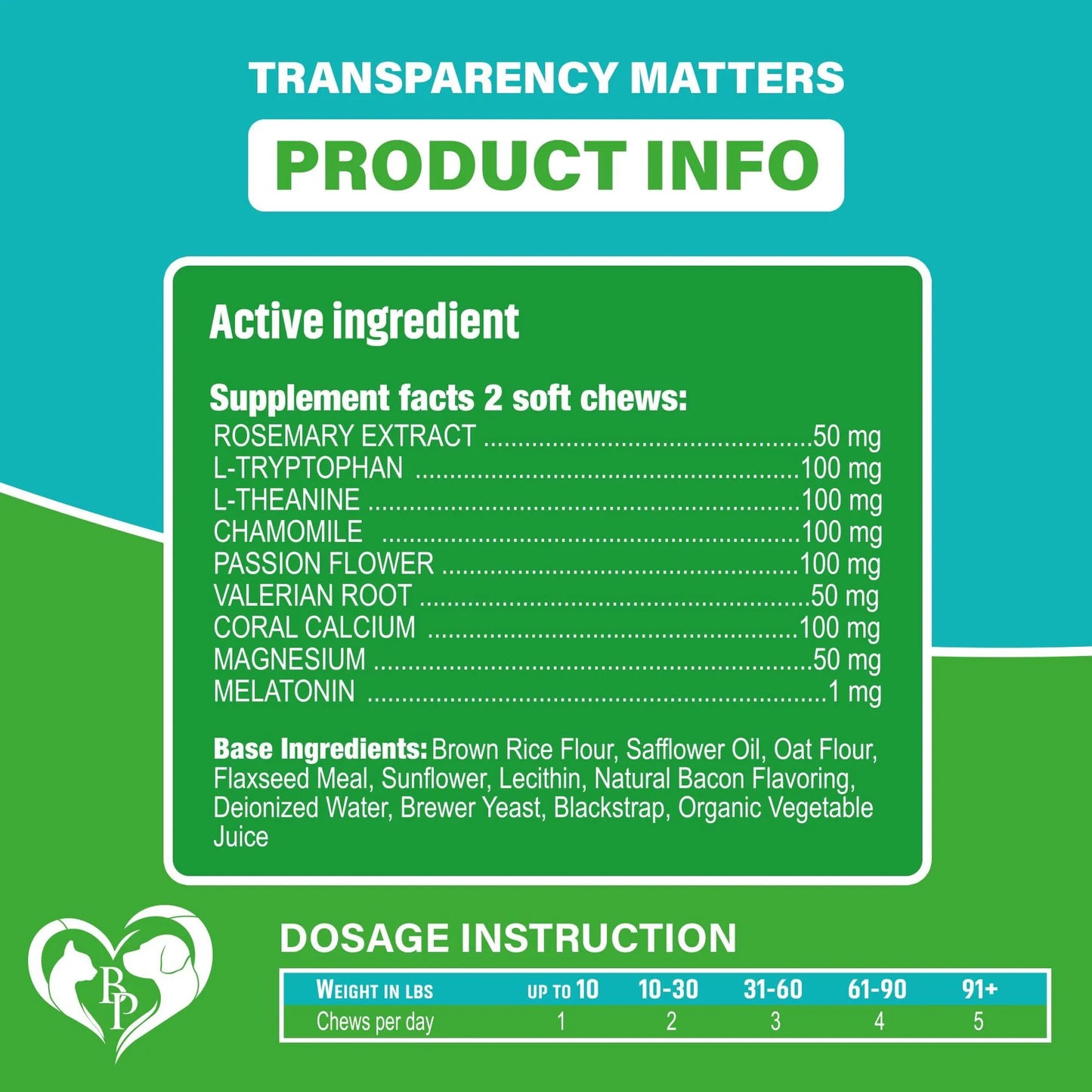 Beloved Pets Calming Chews for Dogs