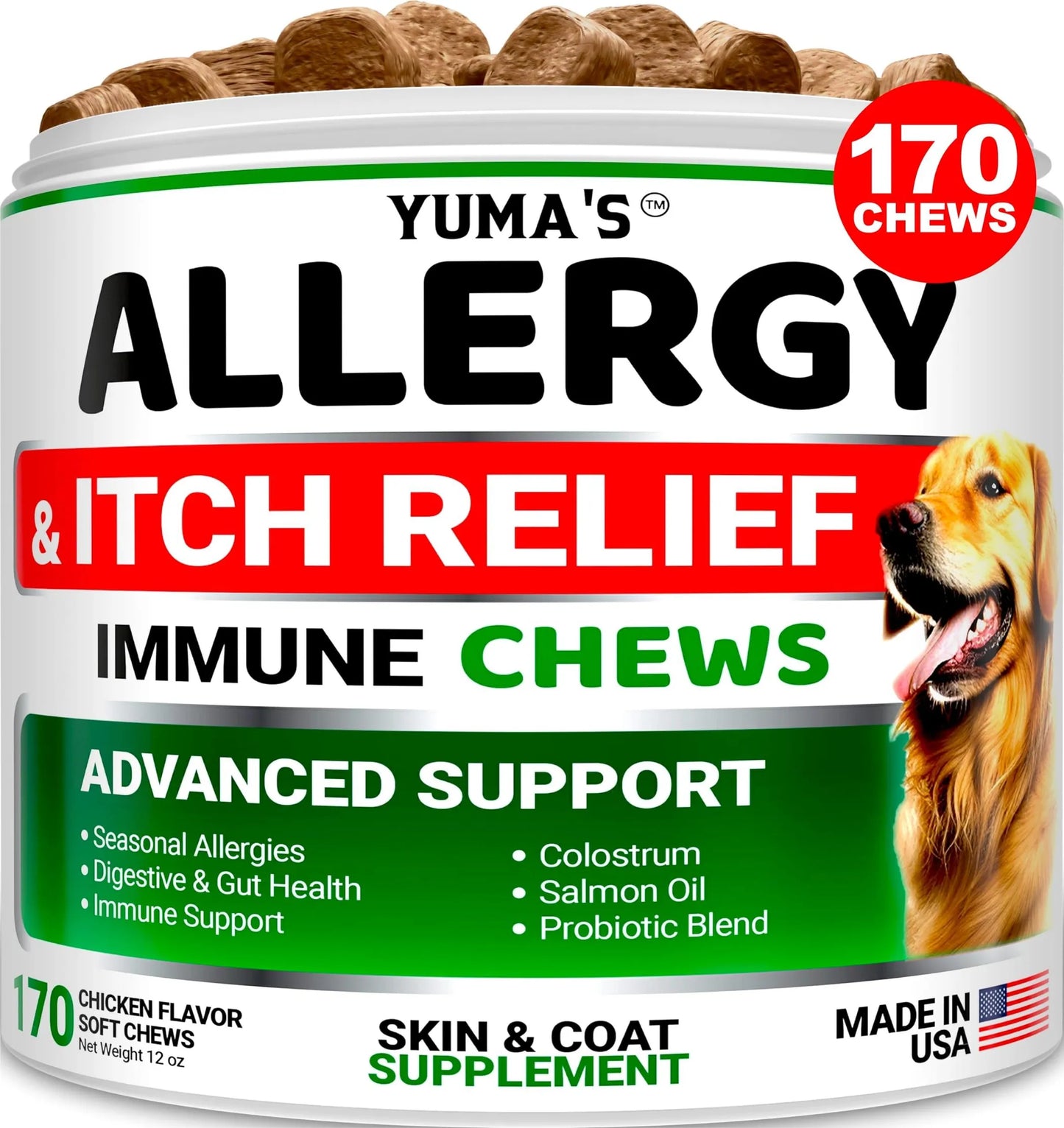 Yuma'S Allergy Relief Chews 170 Count