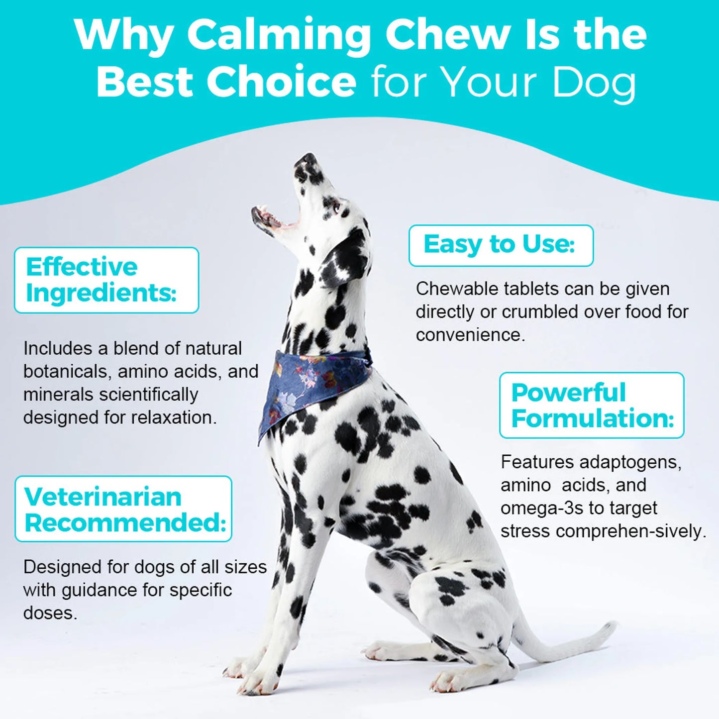 Welsdom Calming Chewable Tablets for Dogs