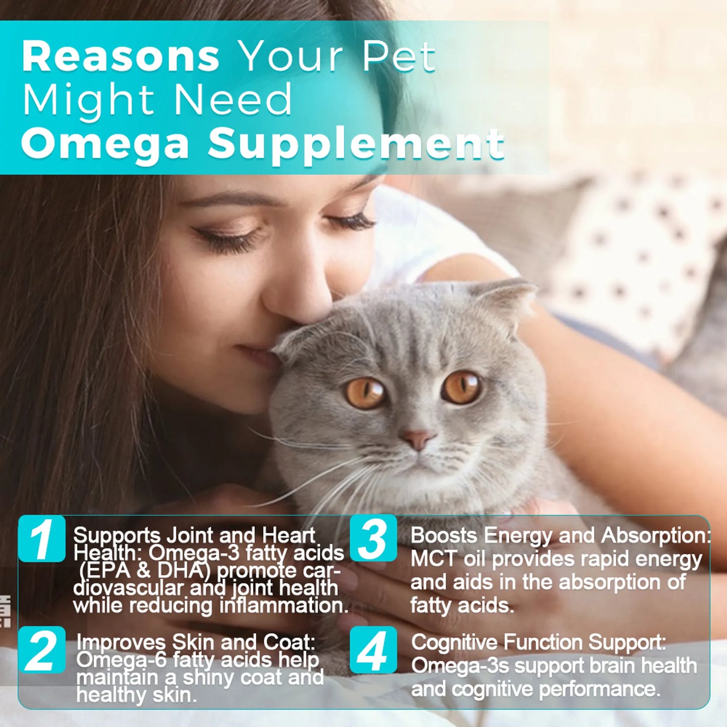 Welsdom Omega Supplement Oil for Cats and Dogs