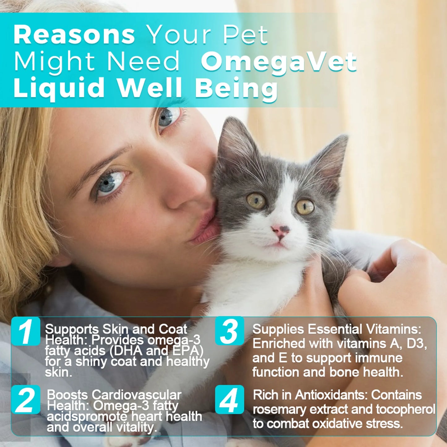 Welsdom OmegaVet Liquid Pet Supplement