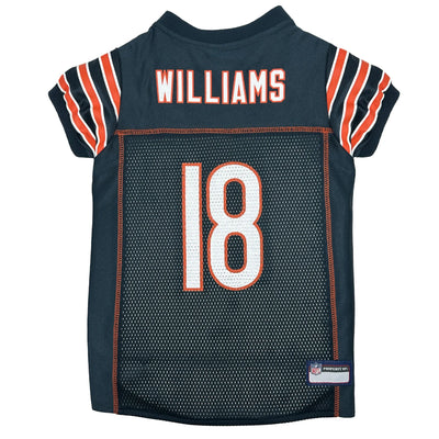 Caleb Williams Pet Striped Jersey (CHI) - Your Pet Connection