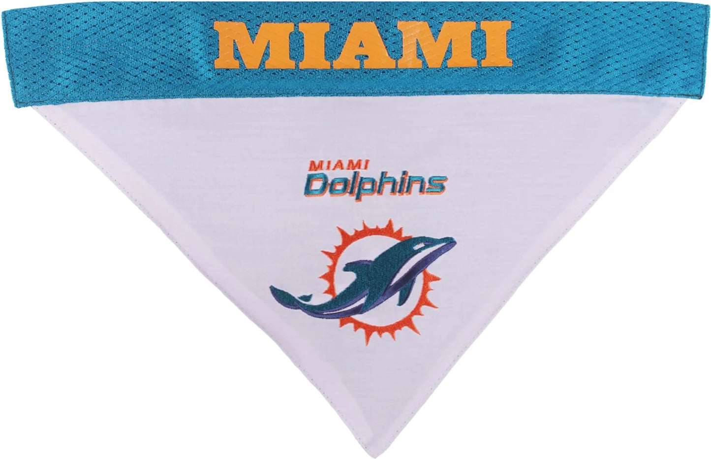 Miami Dolphins NFL Reversible Dog Bandana by Pets First